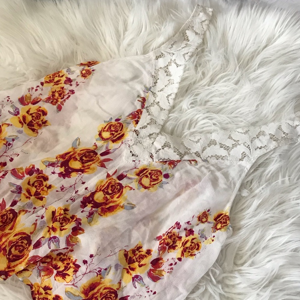 Free People Intimately floral lace top